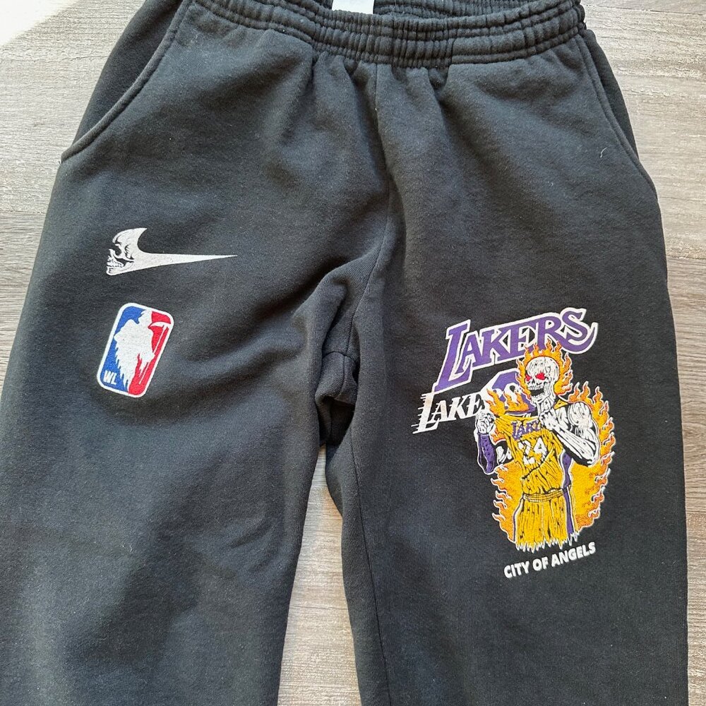 Warren Lotas LA Lakers City of Angels Black Sweatpants Mens Small